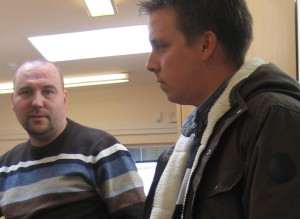 Microbus VD, Jan Niskala och Daniel Kjelgren chef för Varbergskontoret
