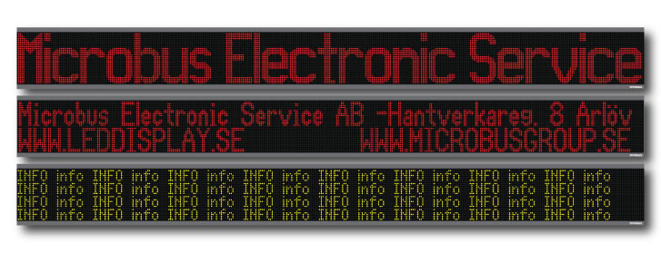 LED display stor