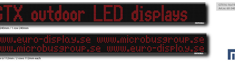 Microbus LED display