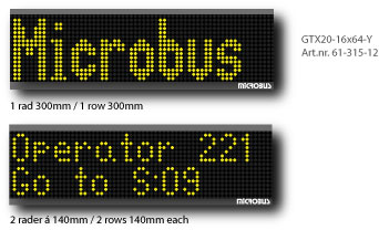 LED display alfanumerisk