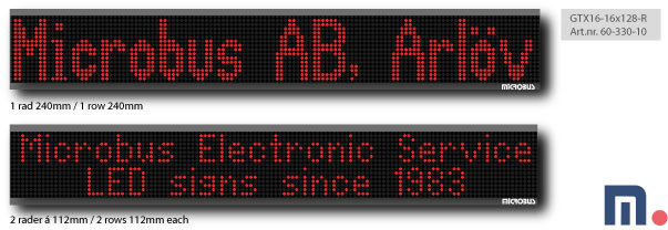 Utomhus LED display Microbus