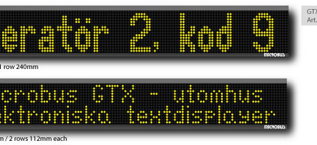 Utomhus LED display Microbus
