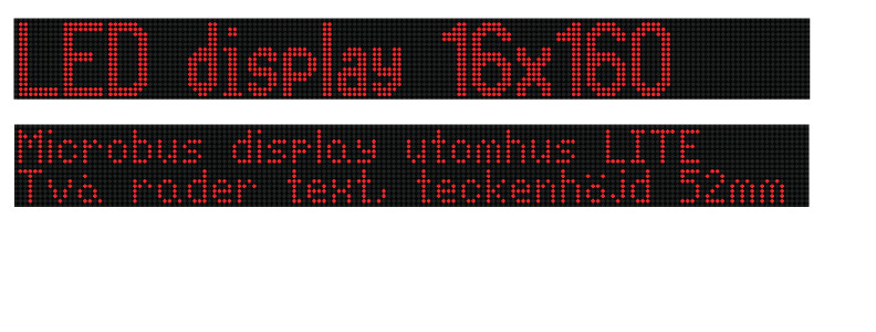 Utomhus LED display Microbus
