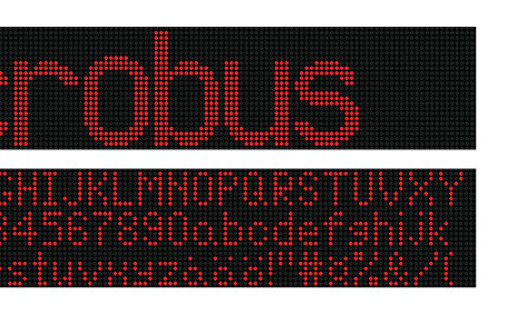 Utomhus LED display text