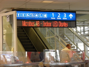 LED skylt inomhus Microbus informationsskylt