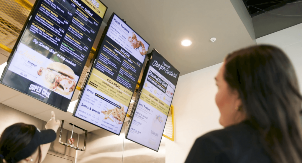 Digital signage: OptiSigns Menu 