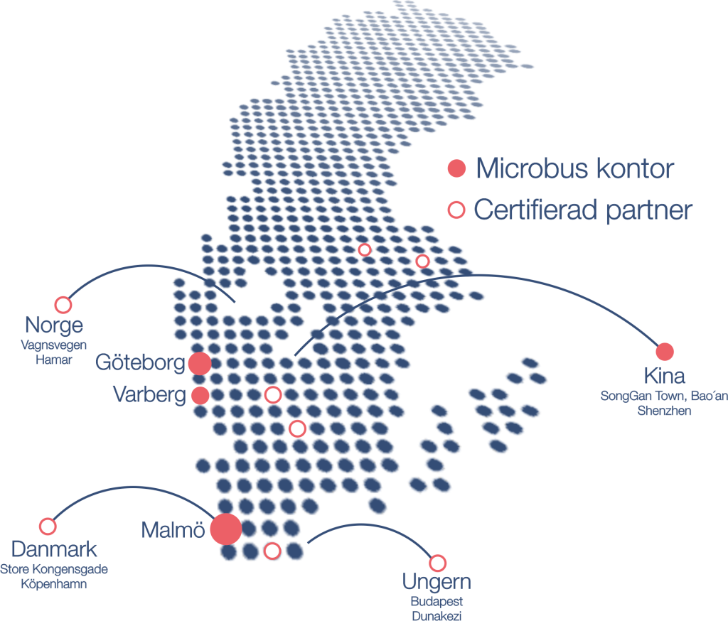 Microbus kontot Sverigekarta med kontor V6 (png)