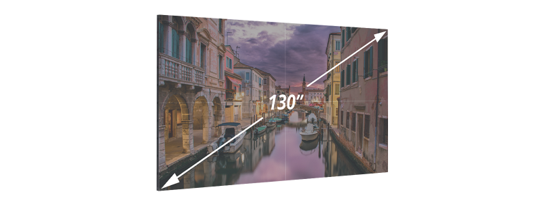 MicroLED Videovägg 130"